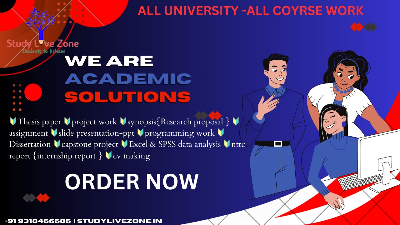 Upes MBA Solved Project Report: Ace Your Assignments with Studylivezone